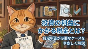 投資の利益にかかる税金とは？確定申告が必要なケースをやさしく解説