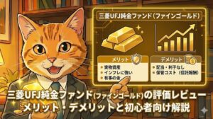 三菱UFJ純金ファンド（ファインゴールド）の評価レビュー｜メリット・デメリットと初心者向け解説